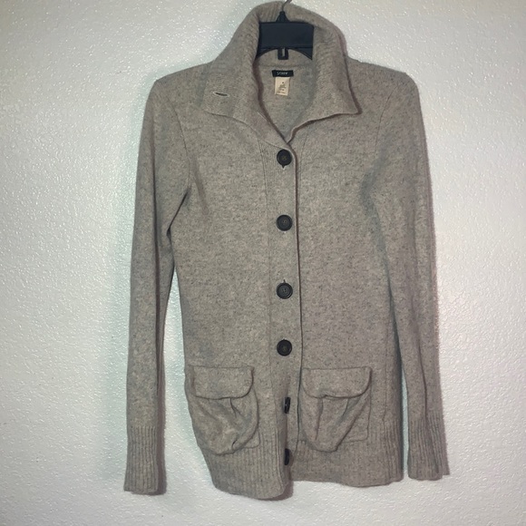 J.Crew Button Down Wool Cardigan Size Medium SKU: 5GOM-5 - Picture 2 of 6